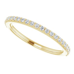 Pave - Catherine - 14K Yellow Gold 1/4 CTW Lab-Grown Diamond Band
