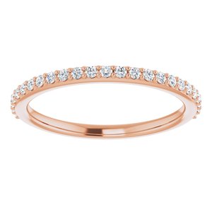 Pave - Catherine - 14K Rose Gold 1/4 CTW Lab-Grown Diamond Band