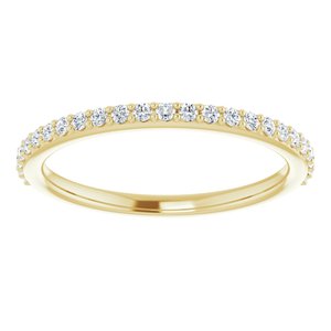 Pave - Catherine - 14K Yellow Gold 1/4 CTW Lab-Grown Diamond Band