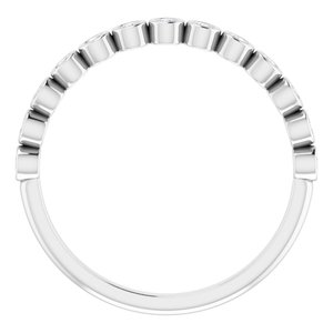 Bezel - Dawna - Platinum 1/6 CTW Natural Diamond Anniversary Band