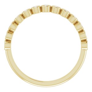 Bezel - Dawna - 14K Yellow Gold 1/6 CTW Natural Diamond Anniversary Band