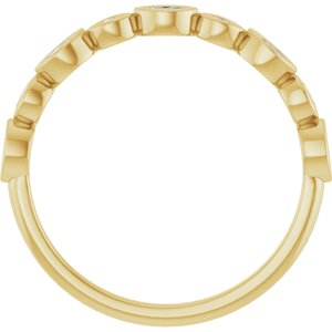 Bezel - Emilia - 14K Yellow Gold 1/6 CTW Lab-Grown Diamond  Anniversary Band