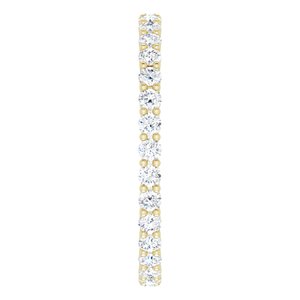 Pave - Tanisha - 14K Yellow Gold 3/8 CTW Lab-Grown Diamond Eternity Band Size 5