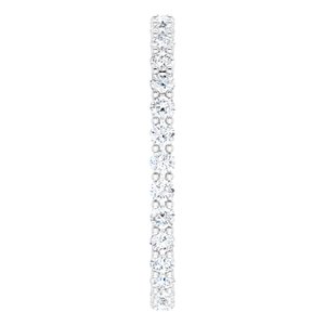 Pave - Tanisha - 14K White Gold 3/8 CTW Lab-Grown Diamond Eternity Band Size 5