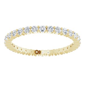 Pave - Tanisha - 14K Yellow Gold 3/8 CTW Lab-Grown Diamond Eternity Band Size 5