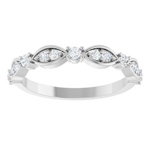 Nature - Brittany - Platinum 1/4 CTW Natural Diamond Anniversary Band