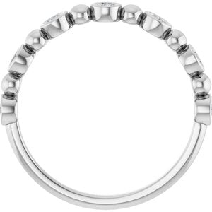 Platinum - Maribel - 1/5 CTW Lab-Grown Diamond  Anniversary Band