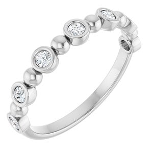 Platinum - Maribel - 1/5 CTW Lab-Grown Diamond  Anniversary Band