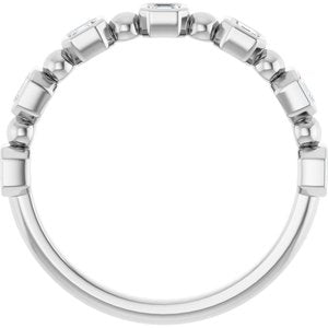 Platinum - Maribel - 1/3 CTW Natural Diamond Anniversary Band