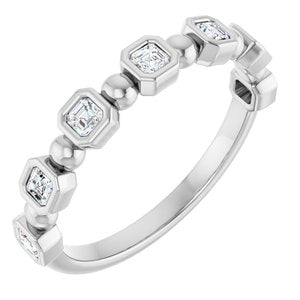 Platinum - Maribel - 1/3 CTW Natural Diamond Anniversary Band