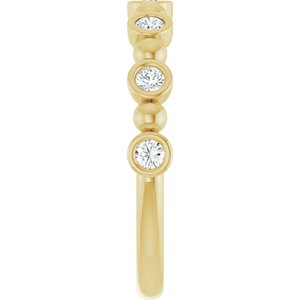 14K Yellow Gold - Maribel - 1/5 CTW Lab-Grown Diamond  Anniversary Band