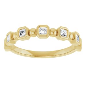 14K Yellow Gold - Maribel - 1/3 CTW Natural Diamond Anniversary Band