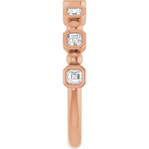14K Rose Gold - Maribel - 1/3 CTW Natural Diamond Anniversary Band