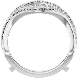 Nature - Paloma - 14K White Gold 1/5 CTW Lab-Grown Diamond Ring Guard