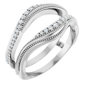 Nature - Paloma - Platinum 1/5 CTW Lab-Grown Diamond Ring Guard