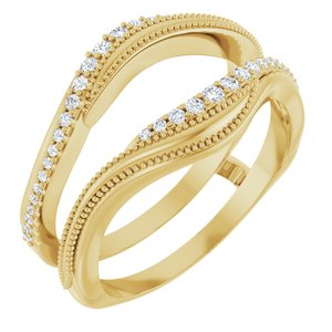 Nature - Paloma - 14K Yellow Gold 1/5 CTW Lab-Grown Diamond Ring Guard