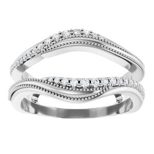 Nature - Paloma - Platinum 1/5 CTW Lab-Grown Diamond Ring Guard