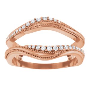 Nature - Paloma - 14K Rose Gold 1/6 CTW Natural Diamond Ring Guard