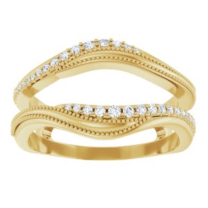 Nature - Paloma - 14K Yellow Gold 1/6 CTW Natural Diamond Ring Guard