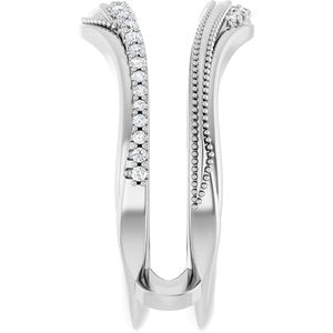 Nature - Paloma - Platinum 1/5 CTW Lab-Grown Diamond Ring Guard