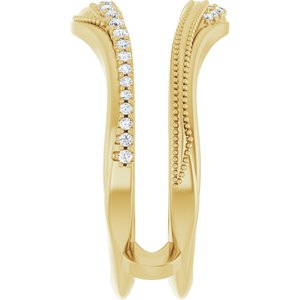 Nature - Paloma - 14K Yellow Gold 1/5 CTW Lab-Grown Diamond Ring Guard