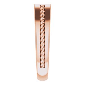 Hammered - Nolan - 14K Rose Gold 1/10 CTW Natural Diamond Band