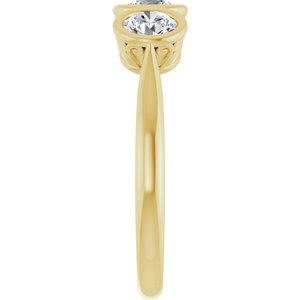 14K Yellow Gold - Zinnia - 3/4 CTW Natural Diamond Anniversary Band