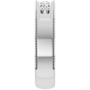 Diamond - Hannah - Platinum 1/3 CTW Natural Diamond Milgrain Band