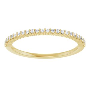 New Trends - Isadora - 14K Yellow Gold 1/8 CTW Natural Diamond Anniversary Band