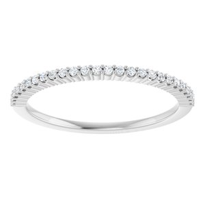 New Trends - Isadora - 14K White Gold 1/8 CTW Natural Diamond Anniversary Band