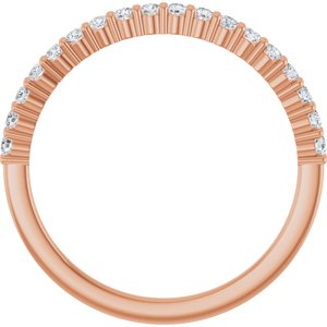 New Trends - Isadora - 14K Rose Gold 1/4 CTW Lab-Grown Diamond Anniversary Band