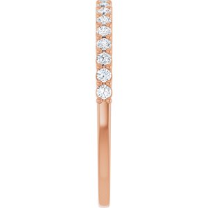 New Trends - Isadora - 14K Rose Gold 1/4 CTW Lab-Grown Diamond Anniversary Band