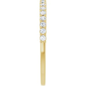 New Trends - Isadora - 14K Yellow Gold 1/4 CTW Lab-Grown Diamond Anniversary Band