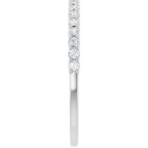 New Trends - Isadora - 14K White Gold 1/4 CTW Lab-Grown Diamond Anniversary Band