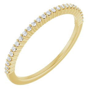 New Trends - Isadora - 14K Yellow Gold 1/8 CTW Natural Diamond Anniversary Band