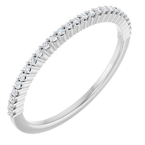 New Trends - Isadora - 14K White Gold 1/8 CTW Natural Diamond Anniversary Band