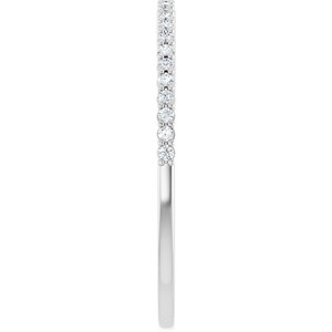 New Trends - Isadora - Platinum 1/8 CTW Natural Diamond Anniversary Band