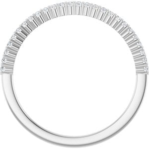New Trends - Isadora - Platinum 1/8 CTW Natural Diamond Anniversary Band
