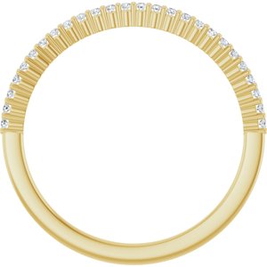 New Trends - Isadora - 14K Yellow Gold 1/8 CTW Natural Diamond Anniversary Band