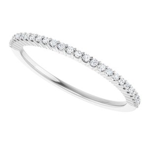 New Trends - Isadora - Platinum 1/8 CTW Natural Diamond Anniversary Band