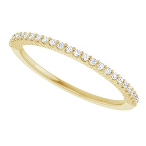 New Trends - Isadora - 14K Yellow Gold 1/8 CTW Natural Diamond Anniversary Band