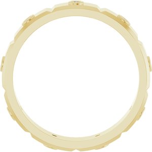 Unique - Oliver - 14K Yellow Gold 1/10 CTW Mens Natural Diamond Band Size 7