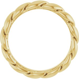 Classic - Dolores - 14K Yellow Gold 2.8 mm Rope Band Size 4