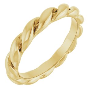 Classic - Dolores - 14K Yellow Gold 2.8 mm Rope Band Size 4