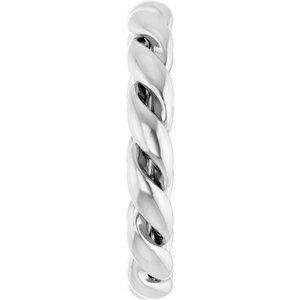 Classic - Dolores - Platinum 2.8 mm Rope Band Size 4