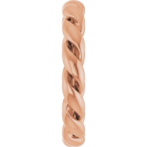 Classic - Dolores - 14K Rose Gold 2.8 mm Rope Band Size 4