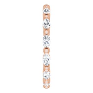 New Trends - Marisol - 14K Rose Gold 5/8 CTW Natural Diamond Eternity Band