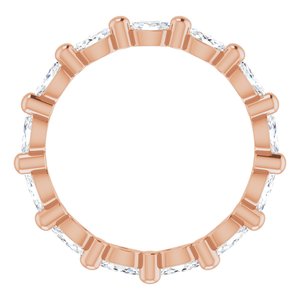 New Trends - Marisol - 14K Rose Gold 5/8 CTW Natural Diamond Eternity Band