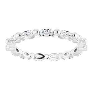 New Trends - Marisol - 14K White Gold 5/8 CTW Natural Diamond Eternity Band