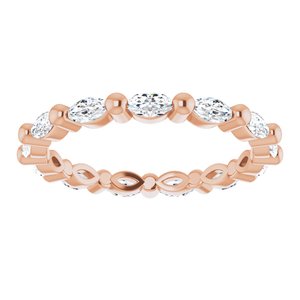 New Trends - Marisol - 14K Rose Gold 5/8 CTW Natural Diamond Eternity Band